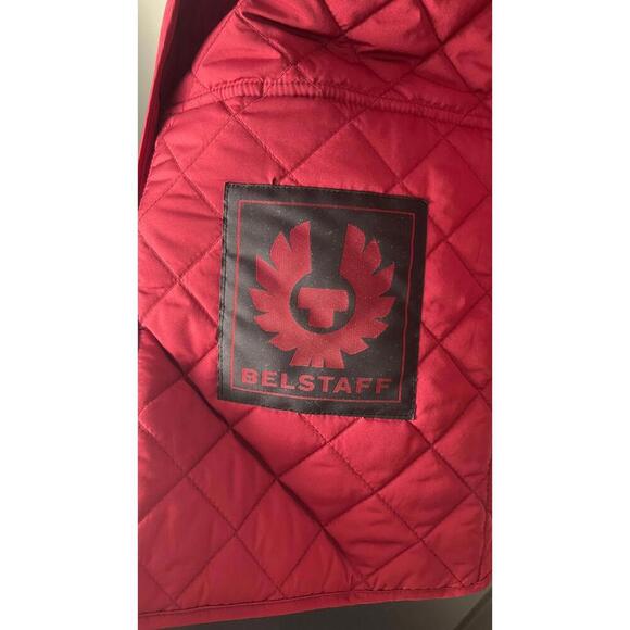 BELSTAFF AMERICA'S CUP QUILTED BURGUNDY WAISTCOAT VEST - Picture 11 of 11